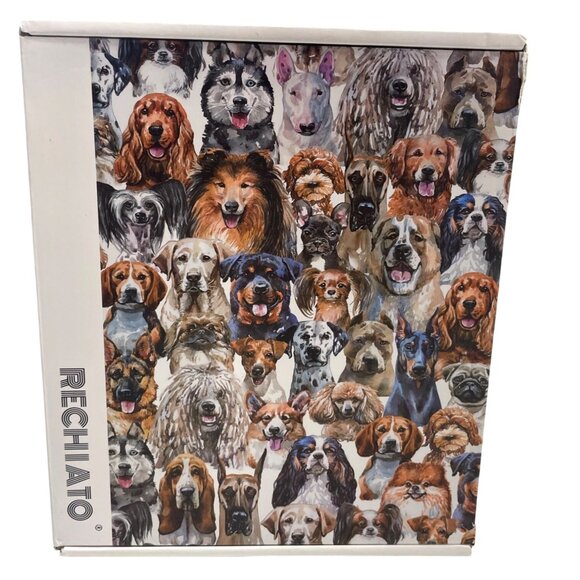 Rechiato Dogs Faces Collage 1000-Piece Jigsaw Puzzle 70cmx50cm For Ages 14+ - Picture 1 of 3
